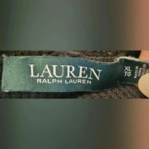 Ralph Lauren Black Preppy Womens Hoodie Size XL - Picture 6 of 7